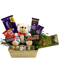 Teddy & Chocolates Basket