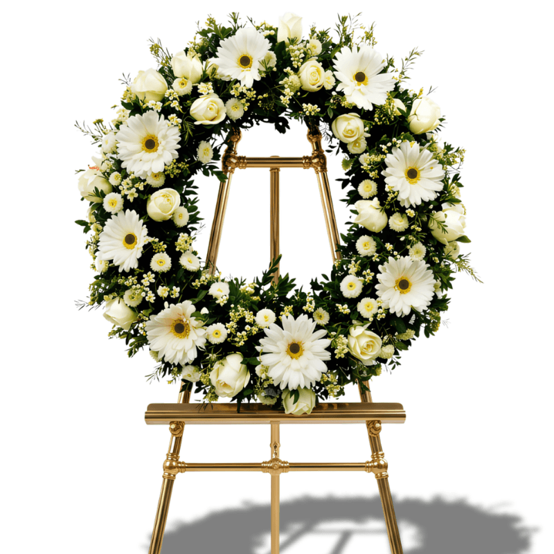 Ivory Farewell Wreath