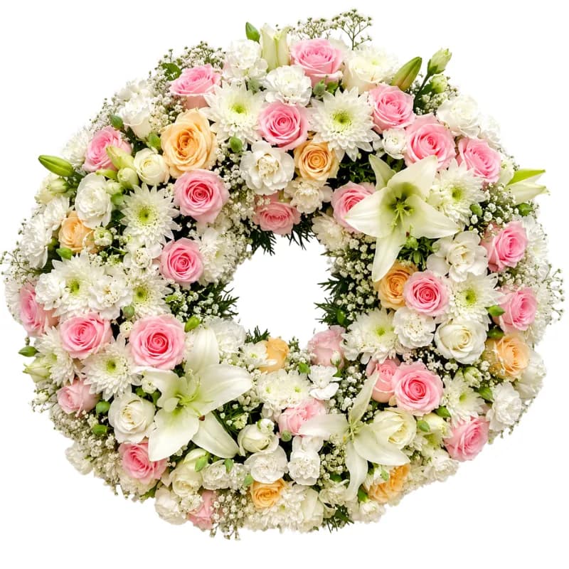 The Blush & Ivory Wreath