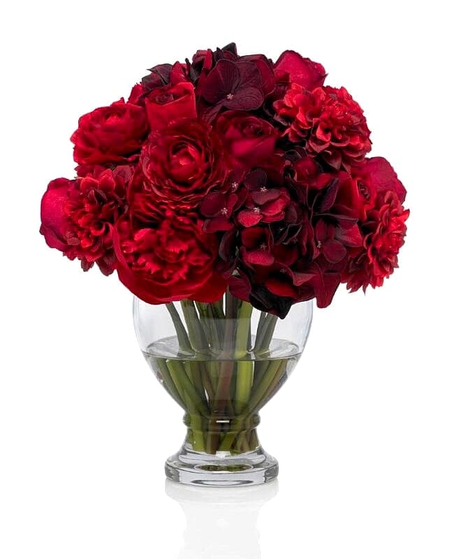 Red Carnations in a vase