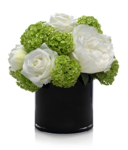 White Roses and Hydrangea Bouquet
