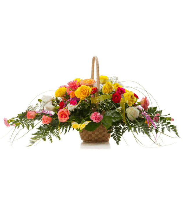 Basket bouquet