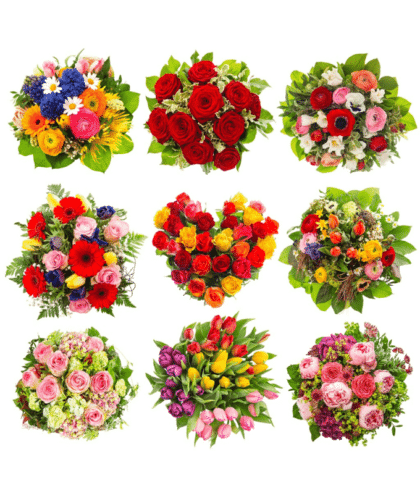 Mixed Flowers Hand Bouquets