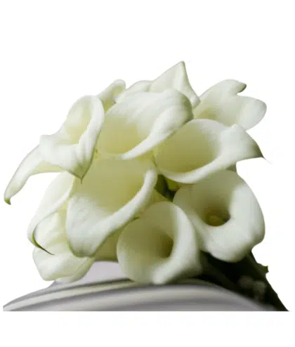 White Calla Lily Hand Bouquet